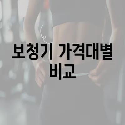 보청기 가격대별 비교