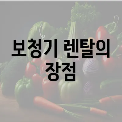 보청기 렌탈의 장점