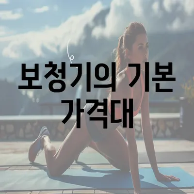 보청기의 기본 가격대