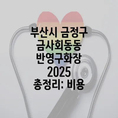 부산시 금정구 금사회동동 반영구화장 2025 총정리: 비용