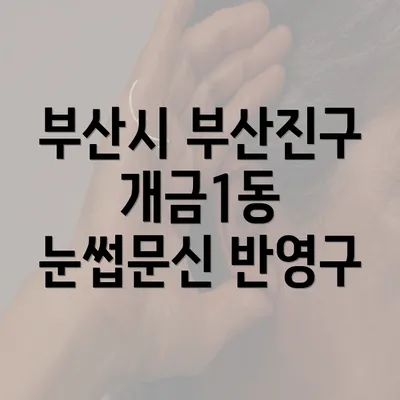 부산시 부산진구 개금1동 눈썹문신 반영구