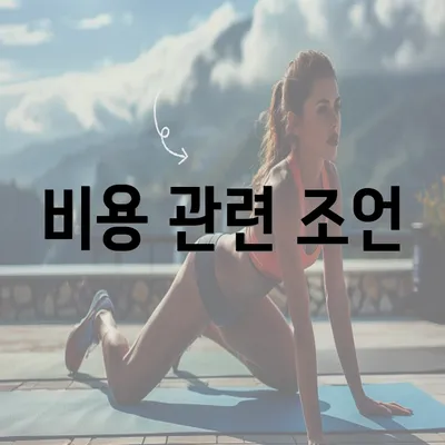 비용 관련 조언