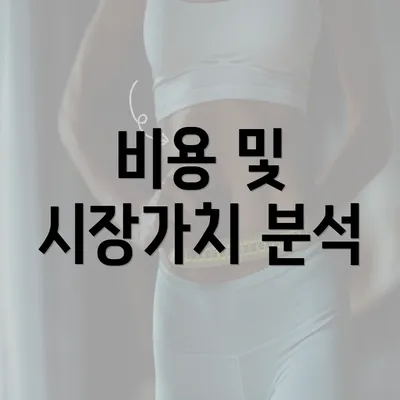 비용 및 시장가치 분석