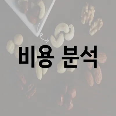 비용 분석