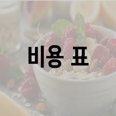 비용 표