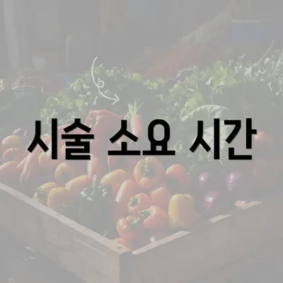 시술 소요 시간