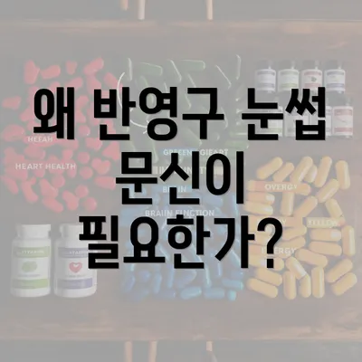 왜 반영구 눈썹 문신이 필요한가?