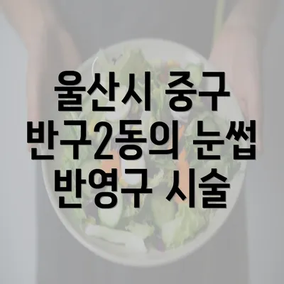 울산시 중구 반구2동의 눈썹 반영구 시술