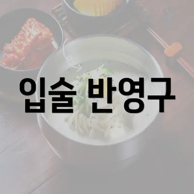 입술 반영구