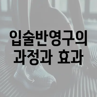 입술반영구의 과정과 효과