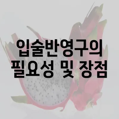 입술반영구의 필요성 및 장점