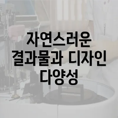 자연스러운 결과물과 디자인 다양성