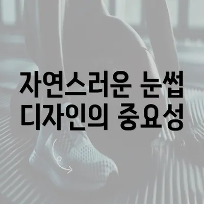 자연스러운 눈썹 디자인의 중요성