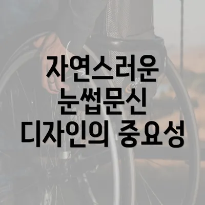 자연스러운 눈썹문신 디자인의 중요성