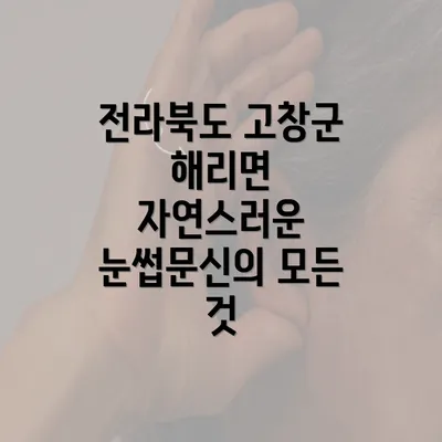 전라북도 고창군 해리면 자연스러운 눈썹문신의 모든 것