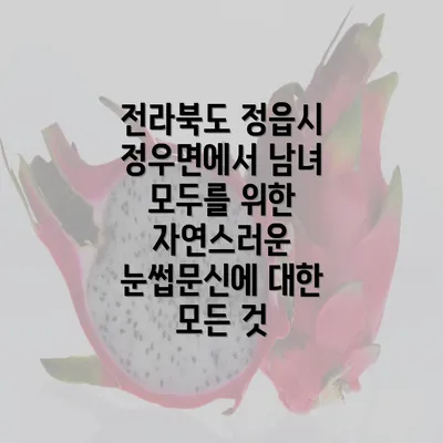 전라북도 정읍시 정우면에서 남녀 모두를 위한 자연스러운 눈썹문신에 대한 모든 것