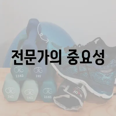 전문가의 중요성