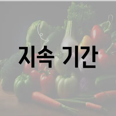 지속 기간