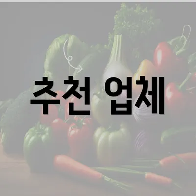 추천 업체