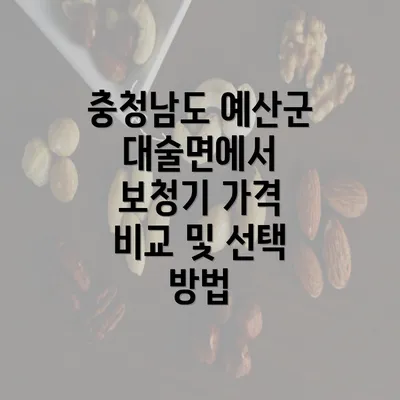 충청남도 예산군 대술면에서 보청기 가격 비교 및 선택 방법