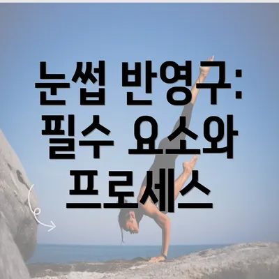 눈썹 반영구: 필수 요소와 프로세스