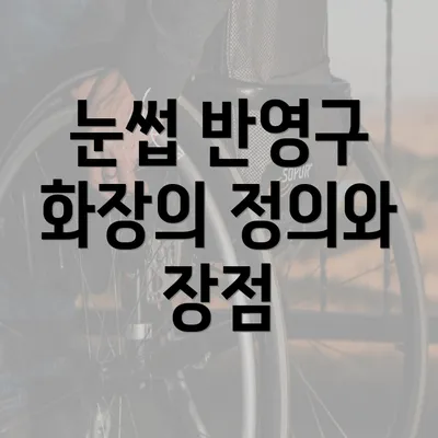 눈썹 반영구 화장의 정의와 장점