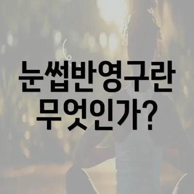 눈썹반영구란 무엇인가?