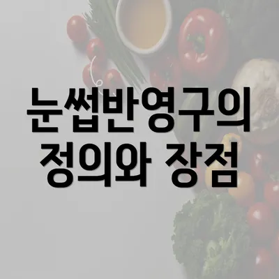 눈썹반영구의 정의와 장점