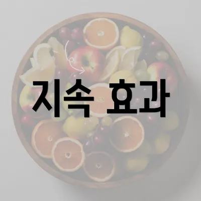 지속 효과